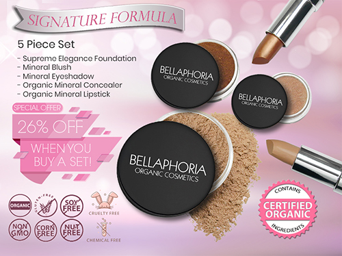 5 Piece Mineral Cosmetics Set - Value $102