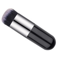 Large Kabuki Brush in Pink & Silver