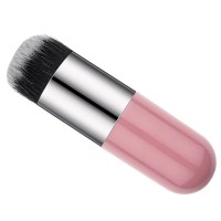 Large Kabuki Brush in Pink & Silver